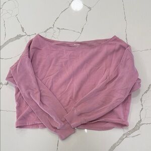 Women's Pink Long Sleeve Top